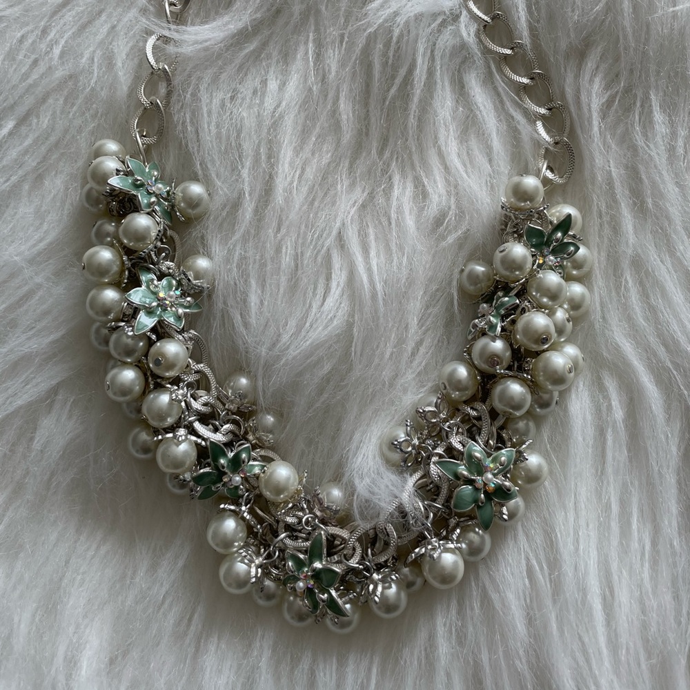 Julia Knight Lily Blossom Pearl Necklace NEW